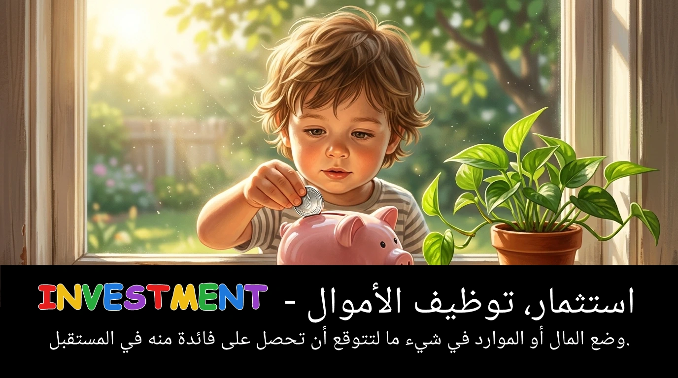 Arabic Illustration for investment